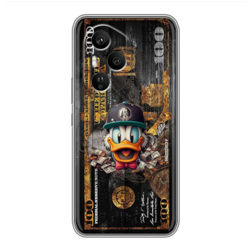 Силиконовый чехол на Honor 400 Pro с принтом Дональд Дак Доллар Силиконовый чехол на Honor 400 Pro с принтом Дональд Дак Доллар