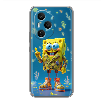 Силиконовый чехол на Honor 400 Pro с принтом Спанч боб Спанчбоб