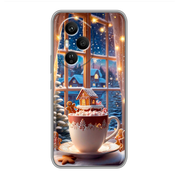 Силиконовый чехол на Honor 400 Pro с принтом Новый год