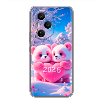 Силиконовый чехол на Honor 400 Pro с принтом Новый год