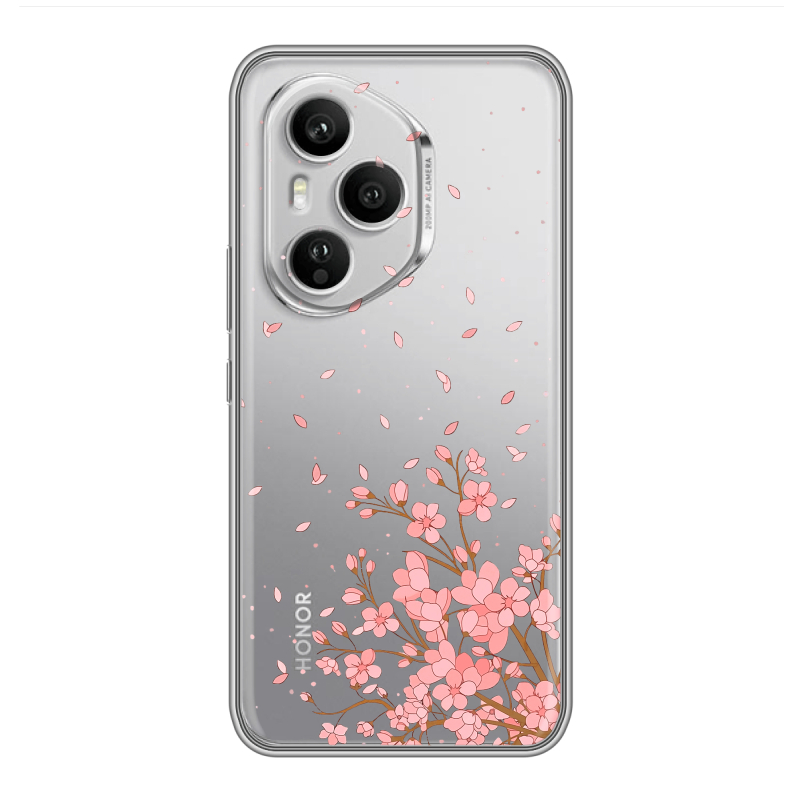 Силиконовый чехол на Honor 400 Pro с принтом Ветка сакуры Силиконовый чехол на Honor 400 Pro с принтом Ветка сакуры