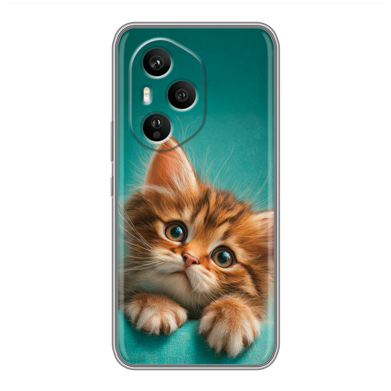 Силиконовый чехол на Honor 400 Pro с принтом котенок Силиконовый чехол на Honor 400 Pro с принтом котенок