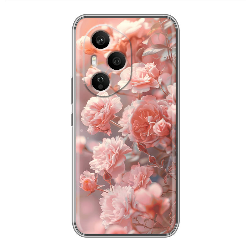 Силиконовый чехол на Honor 400 Pro с принтом Розовые розы Силиконовый чехол на Honor 400 Pro с принтом Розовые розы