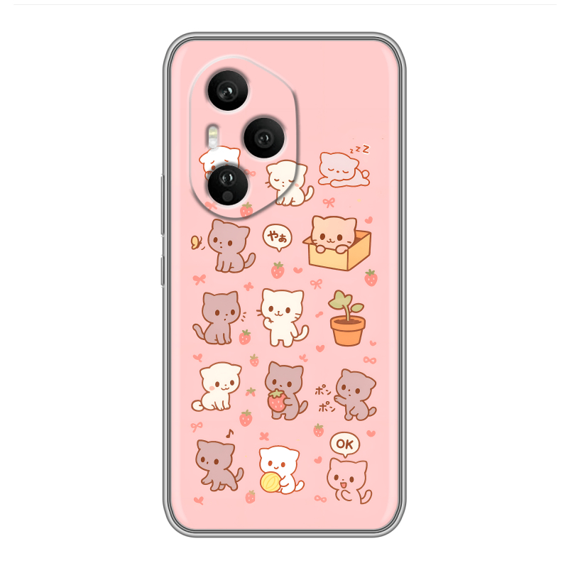 Силиконовый чехол на Honor 400 Pro с принтом Hello Kitty Хелоу Кити Силиконовый чехол на Honor 400 Pro с принтом Hello Kitty Хелоу Кити