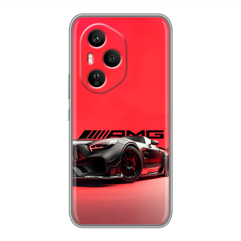Силиконовый чехол на Honor 400 Pro с принтом Мерседес Mercedes AMG Силиконовый чехол на Honor 400 Pro с принтом Мерседес Mercedes AMG