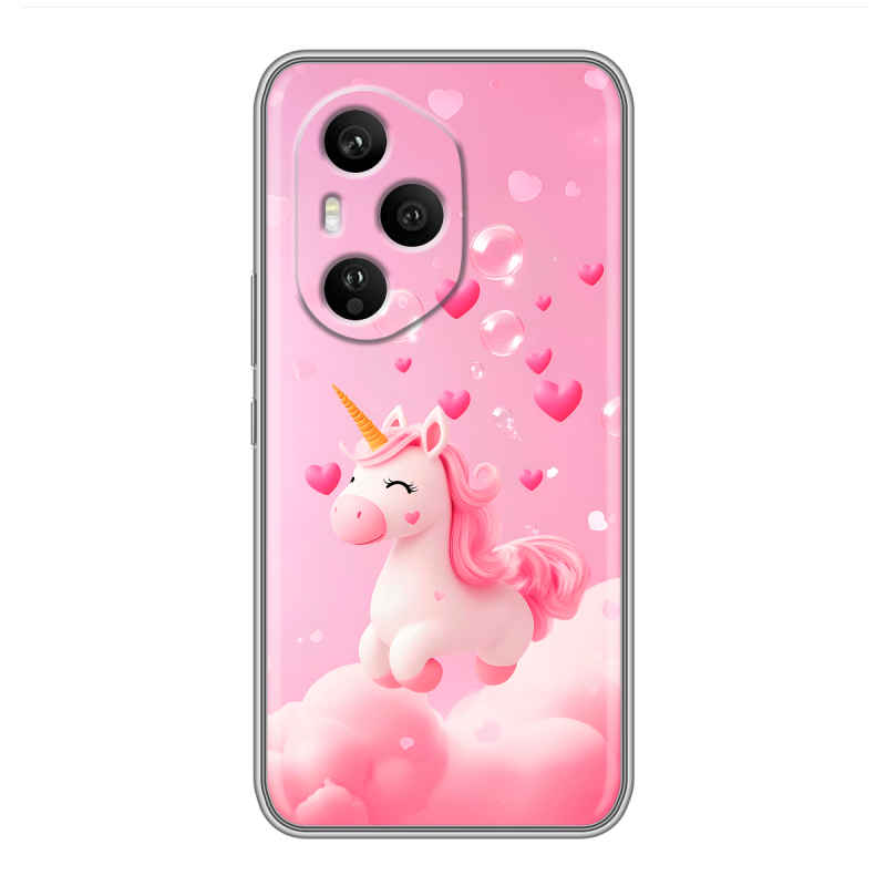 Силиконовый чехол на Honor 400 Pro с принтом Единорог Силиконовый чехол на Honor 400 Pro с принтом Единорог