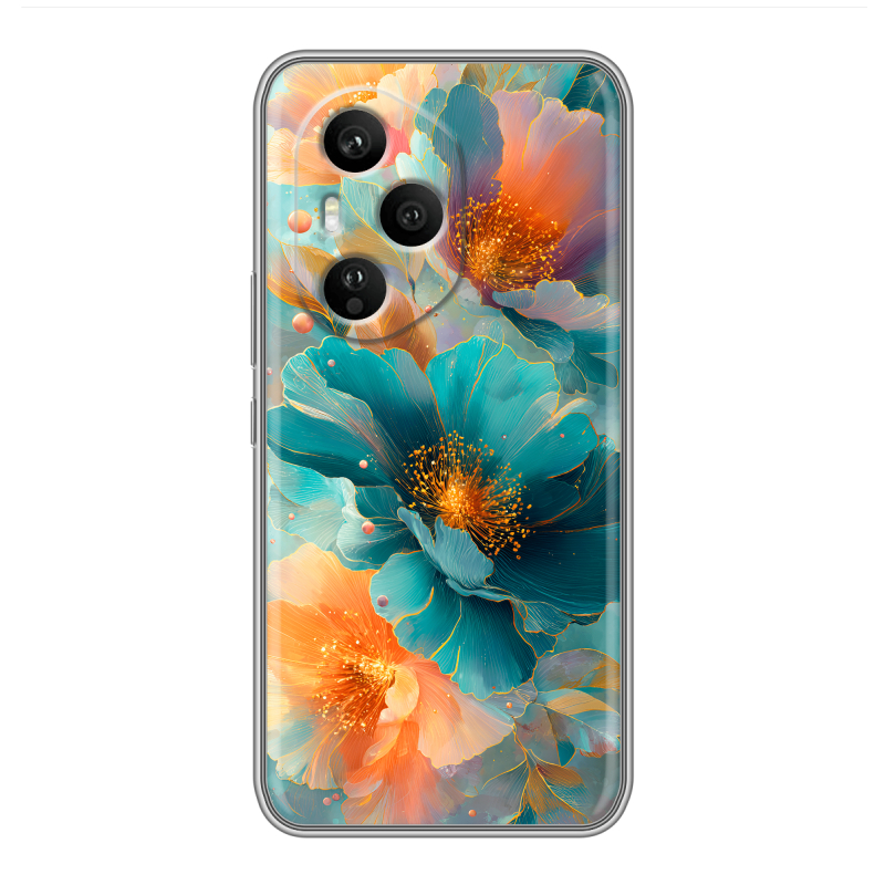 Силиконовый чехол на Honor 400 Pro с принтом Цветы Силиконовый чехол на Honor 400 Pro с принтом Цветы
