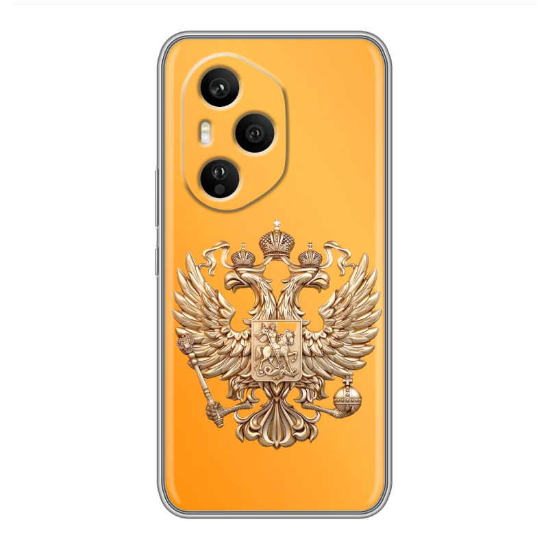 Силиконовый чехол на Honor 400 Pro с принтом Герб Флаг России Силиконовый чехол на Honor 400 Pro с принтом Герб Флаг России