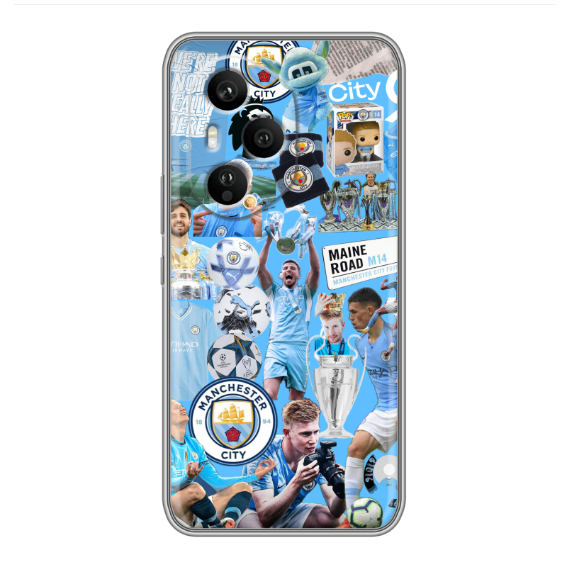 Силиконовый чехол на Honor 400 Pro с принтом Man City Манчестер Сити Силиконовый чехол на Honor 400 Pro с принтом Man City Манчестер Сити
