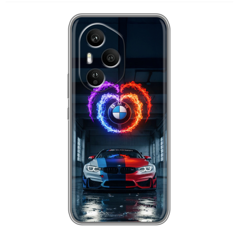 Силиконовый чехол на Honor 400 Pro с принтом BMW БМВ Силиконовый чехол на Honor 400 Pro с принтом BMW БМВ