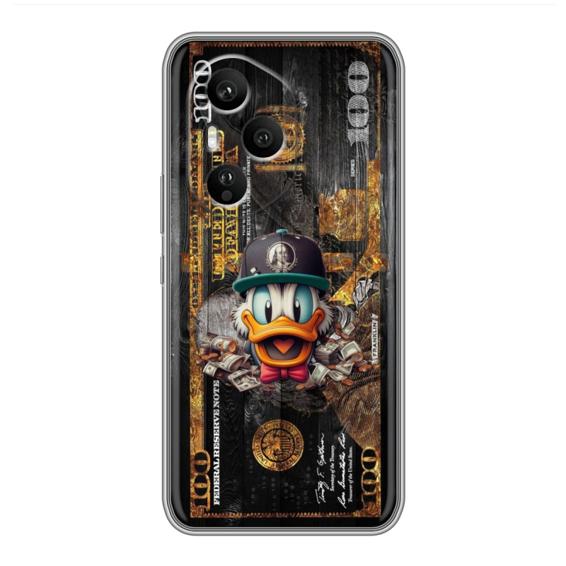 Силиконовый чехол на Honor 400 Pro с принтом Дональд Дак Доллар Силиконовый чехол на Honor 400 Pro с принтом Дональд Дак Доллар