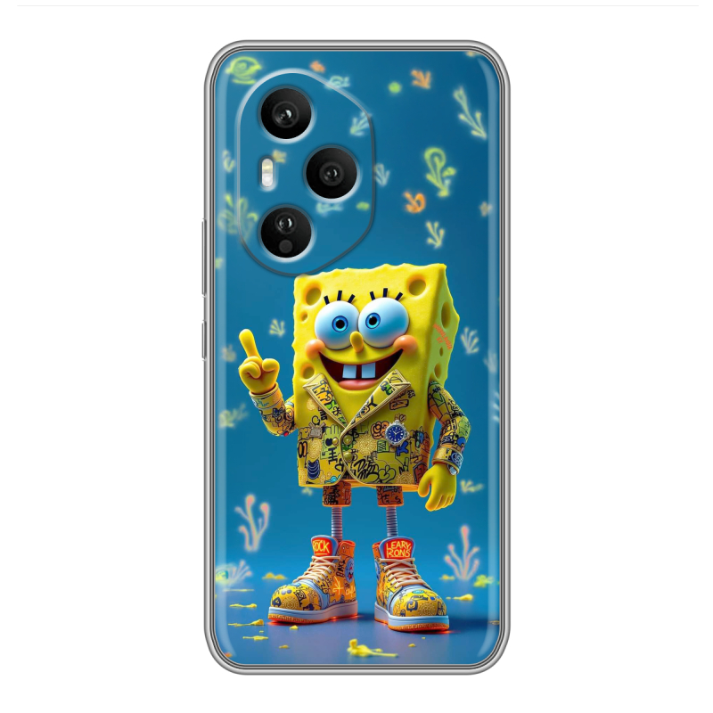 Силиконовый чехол на Honor 400 Pro с принтом Спанч боб Спанчбоб Силиконовый чехол на Honor 400 Pro с принтом Спанч боб Спанчбоб