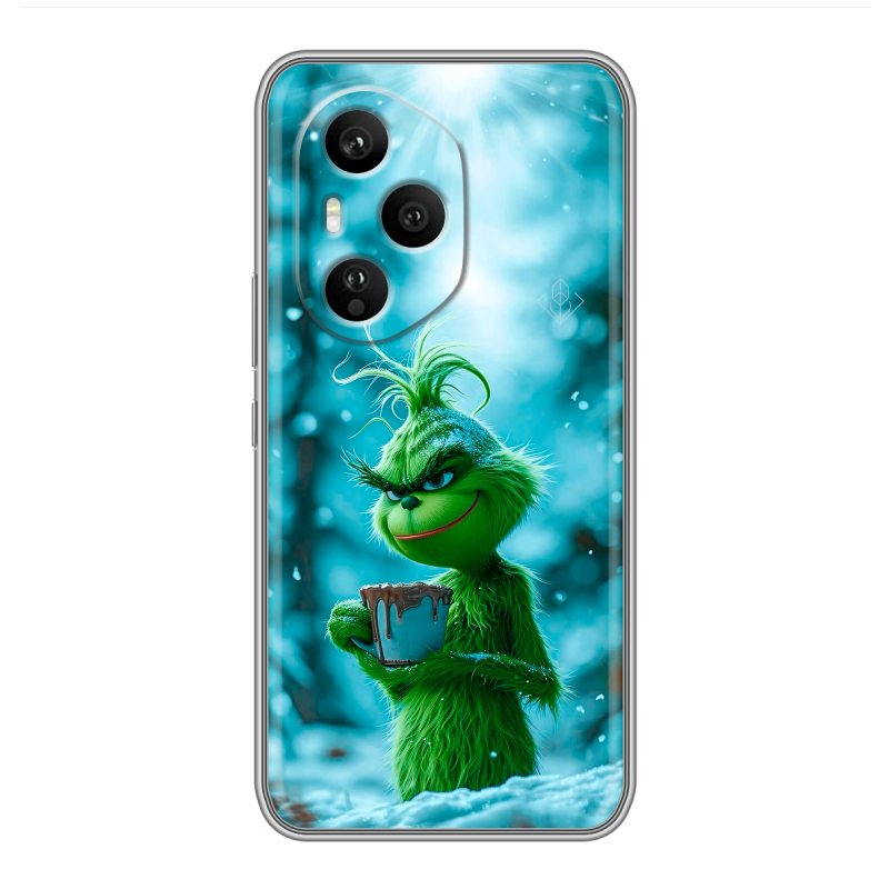 Силиконовый чехол на Honor 400 Pro с принтом Новый год гринч Силиконовый чехол на Honor 400 Pro с принтом Новый год гринч