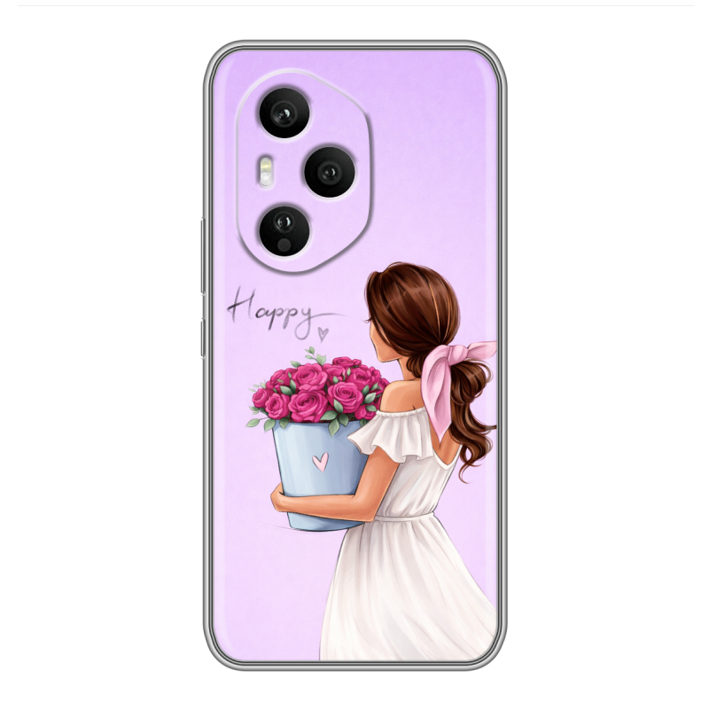 Силиконовый чехол на Honor 400 Pro с принтом женский Силиконовый чехол на Honor 400 Pro с принтом женский