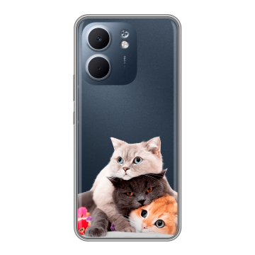 Силиконовый чехол на OPPO A5x с принтом Кошки