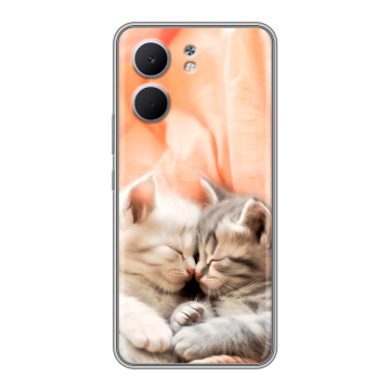 Силиконовый чехол на OPPO A5x с принтом Котята