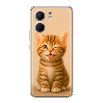 Силиконовый чехол на OPPO A5x с принтом котенок