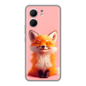 Силиконовый чехол на OPPO A5x с принтом милая лиса Силиконовый чехол на OPPO A5x с принтом милая лиса