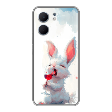 Силиконовый чехол на OPPO A5x с принтом кролик зайчик