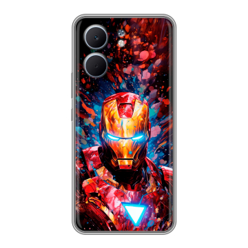 Силиконовый чехол на OPPO A5x с принтом Железный человек Ironman