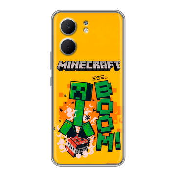 Силиконовый чехол на OPPO A5x с принтом Майнкрафт Minecraft
