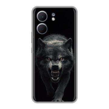Силиконовый чехол на OPPO A5x с принтом Волк Силиконовый чехол на OPPO A5x с принтом Волк