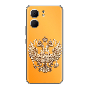 Силиконовый чехол на OPPO A5x с принтом Герб Флаг России