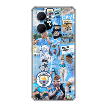 Силиконовый чехол на OPPO A5x с принтом Man City Манчестер Сити