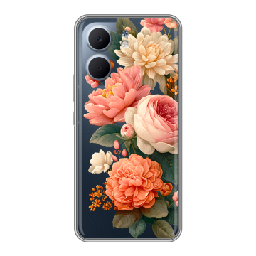 Силиконовый чехол на OPPO A5x с принтом цветы