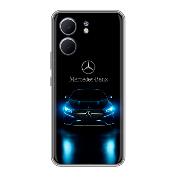 Силиконовый чехол на OPPO A5x с принтом Mercedes Мерседес