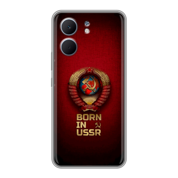 Силиконовый чехол на OPPO A5x с принтом Флаг Герб СССР