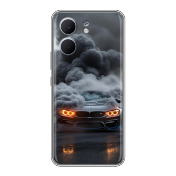Силиконовый чехол на OPPO A5x с принтом BMW БМВ