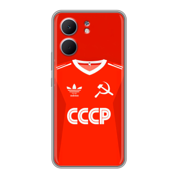 Силиконовый чехол на OPPO A5x с принтом Флаг Герб СССР