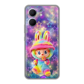 Силиконовый чехол на OPPO A5x с принтом Labubu Лабубу Силиконовый чехол на OPPO A5x с принтом Labubu Лабубу