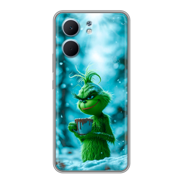 Силиконовый чехол на OPPO A5x с принтом Новый год гринч