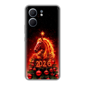 Силиконовый чехол на OPPO A5x с принтом Новый год