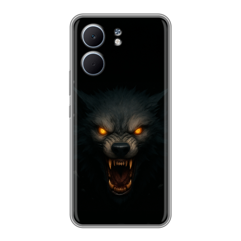 Силиконовый чехол на OPPO A5x с принтом Волк Силиконовый чехол на OPPO A5x с принтом Волк