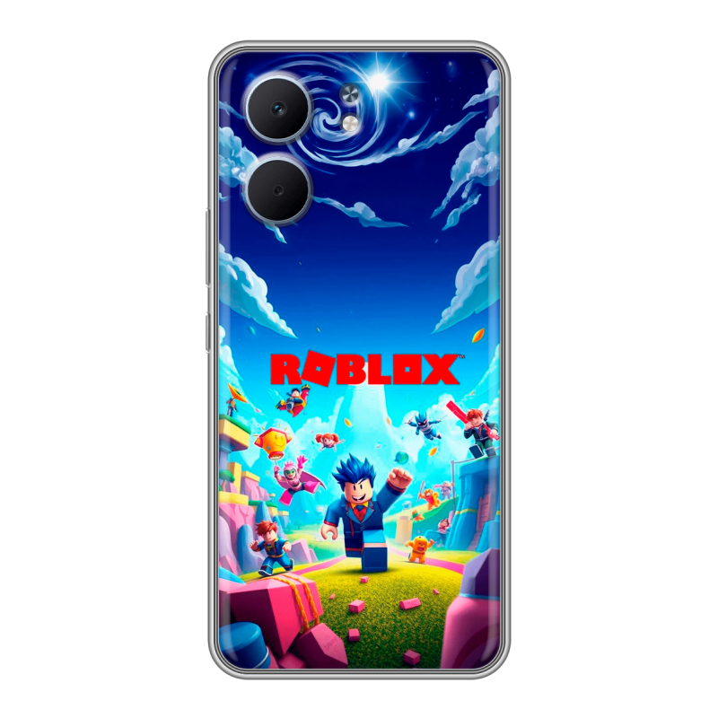 Силиконовый чехол на OPPO A5x с принтом Roblox Роблокс Силиконовый чехол на OPPO A5x с принтом Roblox Роблокс