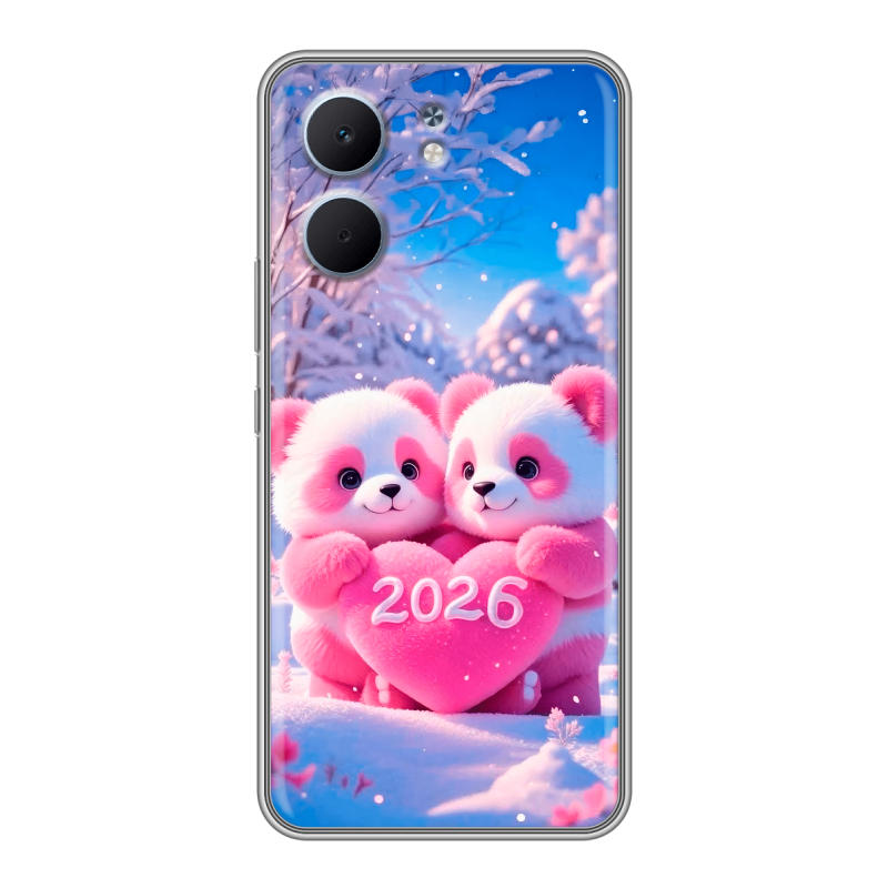 Силиконовый чехол на OPPO A5x с принтом Новый год Силиконовый чехол на OPPO A5x с принтом Новый год