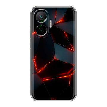 Силиконовый чехол на Poco F7 с принтом Яркие абстракции