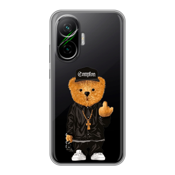 Силиконовый чехол на Poco F7 с принтом Мишка Силиконовый чехол на Poco F7 с принтом Мишка