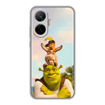 Силиконовый чехол на Poco F7 с принтом Шрек Shrek