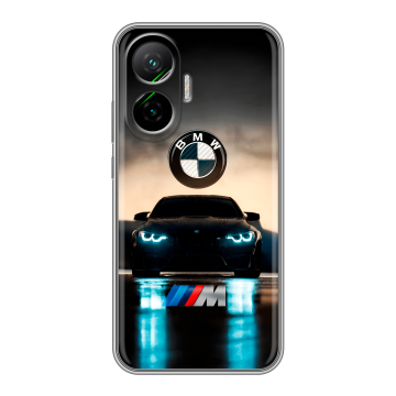 Силиконовый чехол на Poco F7 с принтом БМВ BMW