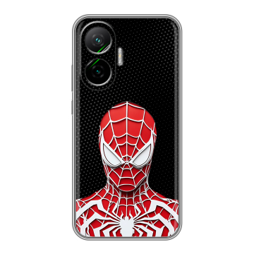 Силиконовый чехол на Poco F7 с принтом человек паук spiderman Силиконовый чехол на Poco F7 с принтом человек паук spiderman