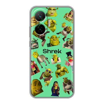 Силиконовый чехол на Poco F7 с принтом Шрек Shrek