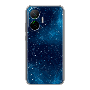 Силиконовый чехол на Poco F7 с принтом Космос звезды