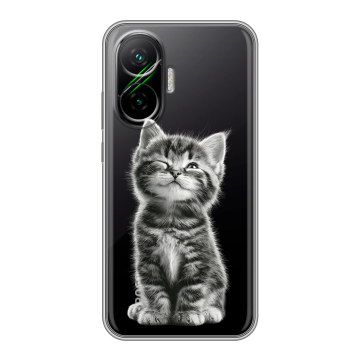Силиконовый чехол на Poco F7 с принтом Котенок Силиконовый чехол на Poco F7 с принтом Котенок