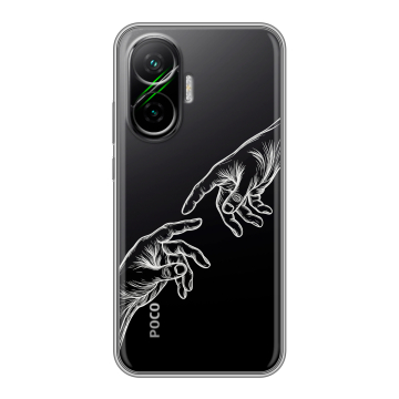 Силиконовый чехол на Poco F7 с принтом Сотворение мира