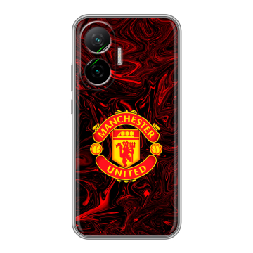 Силиконовый чехол на Poco F7 с принтом Manchester United