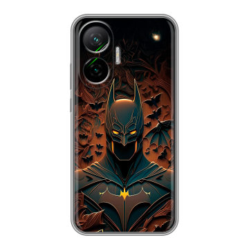 Силиконовый чехол на Poco F7 с принтом Batman Бэтмен